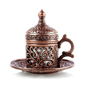 Handmade Authentic Design Turkish Coffee Espresso Set For 1